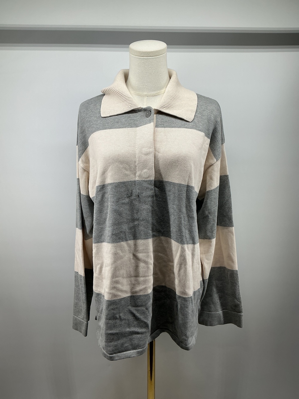 Cotton Cashmere Rugby Polo Sweater